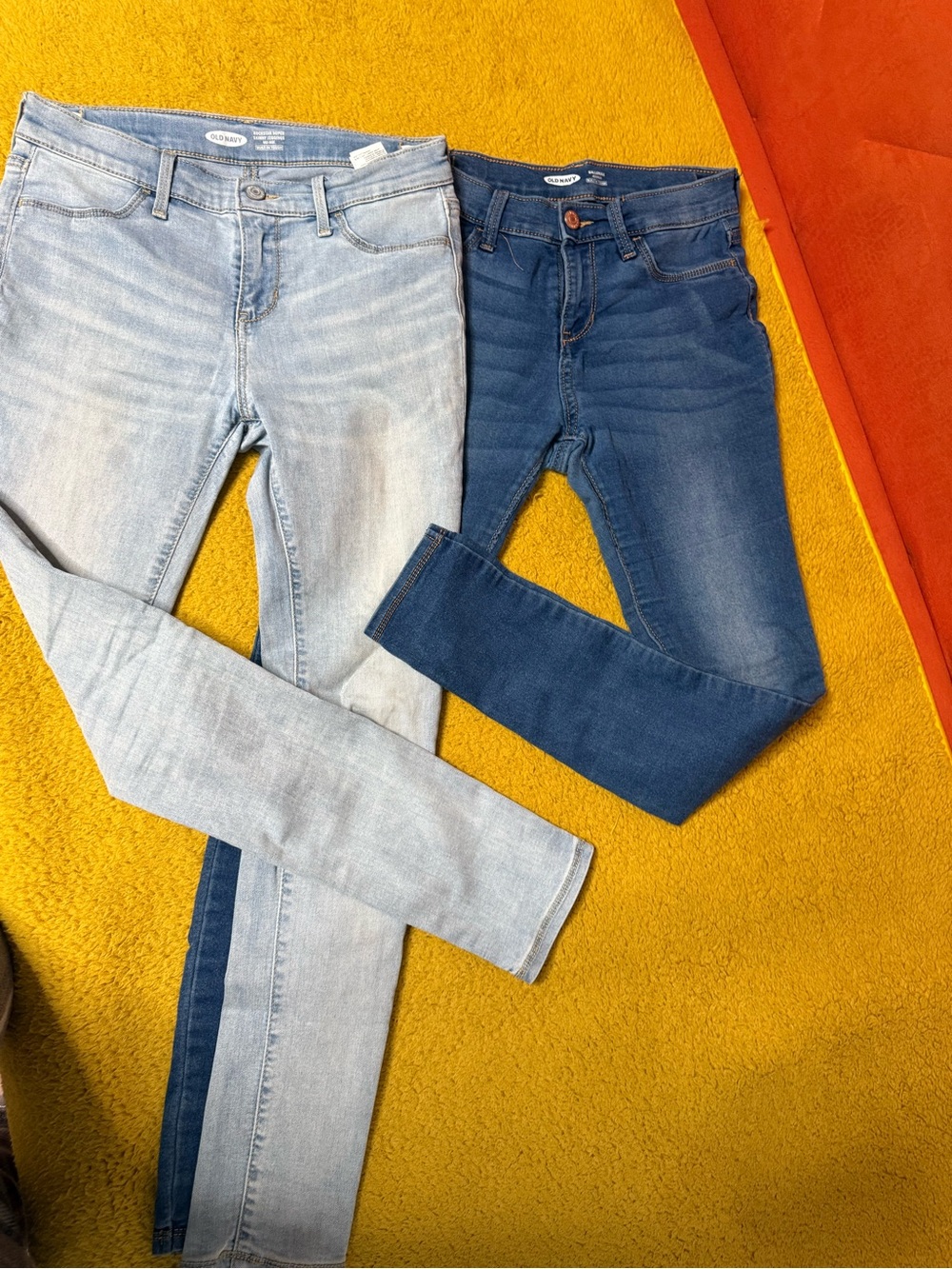 girls old navy sz 14 Skinny Jeans - Light Blue & Dark Blue